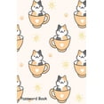 thumbnail image 1 of Password Book: Include Alphabetical Index With Cute Cat Cup Coffee Seamless Pattern Background Paperback, 1 of 1