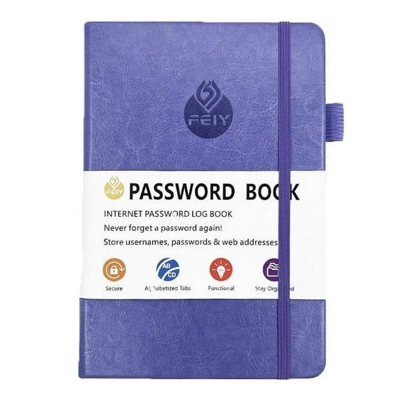 Password Book with alphabetical tabs, 5.2"*7.8" Internet Address Organizer Logbook, Password Keeper for Website Logins Hardcover Password Log-book for Internet Password and Website Address