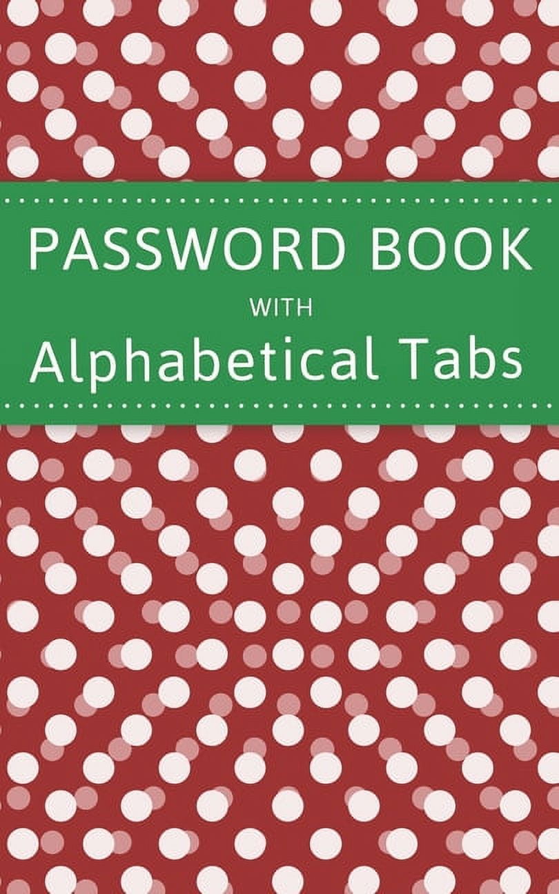 Password Book with Alphabet Tabs 5x8 site Address Book