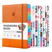 Password Keeper Book with Alphabetical Tabs for Seniors, Notebook Internet Website Address Log in Detail,A