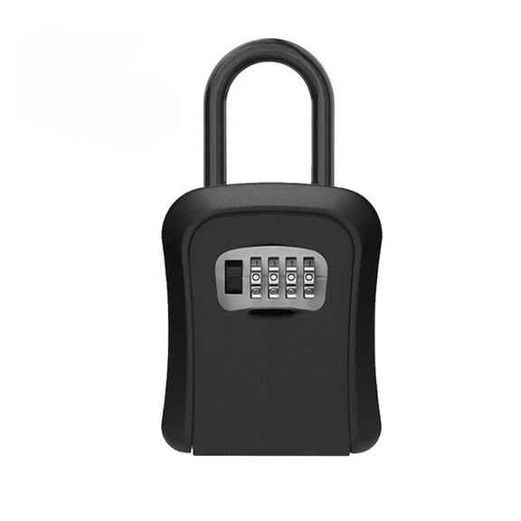Password Key Box Wall Mount Weatherproof 4 Digit Passwords Lock Storage Box Hanging ,Additional Security