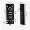 Password Latch Lock Sliding Combination Lock Password Door Latch