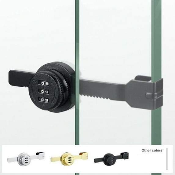 Password Lock Glass Sliding Door Storage Cabinet Glass Sliding Storage Cabinet Double Open Design for Glass Cabinet Doors