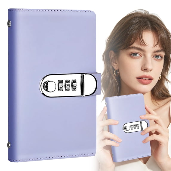 Password Lock Money Saving Notebook, Budget Planner with Lock, Cash Envelope System Journal