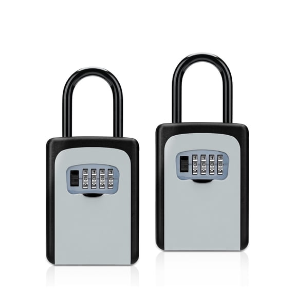 Password Lock Storage Box , Outdoor Weatherproof Wall Mount Metal Password Key Box Hanging Home Key Safe Box
