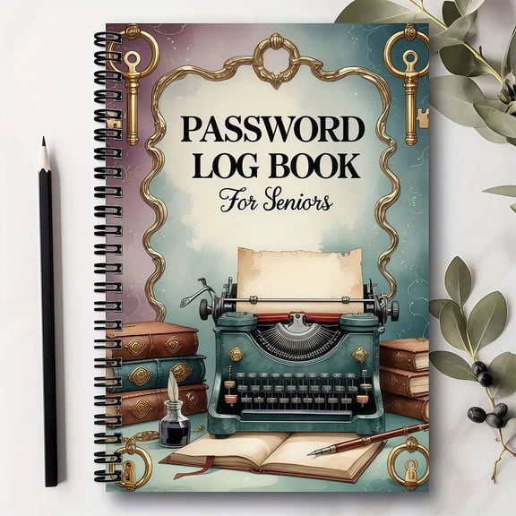 Password Log Notebook, Internet And Computer Organizer For Recording Website User Name And Password, Home Office Password Book (Purple)
