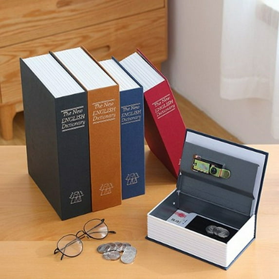 Password Medium Book Safe Durable Plastic Resin Storage Box
