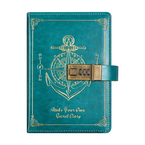 Password Notebook with Lock, Leather B6 Journal, Secure Diary Notebook with Durable High-Quality Paper, Stylish Compact Organizer For Notes And Personal Use
