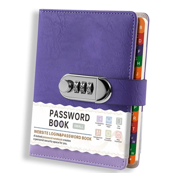Password Protected Diary With Thick Cover 60 Pages Paper Ideal For Travel