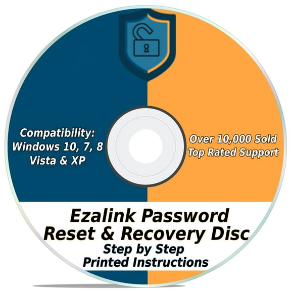 Password Reset Recovery CD Disk for Windows Laptop Desktop Computers Dell HP ANY PC Unlock Tool