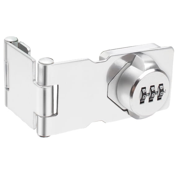 Password Rotary Hasp Locks, Cabinet Locks with Combination, Door Security Lock for Small Barn Doors, Cabinets, Gate, Bathroom, Outdoor, Closet, Fence by Weiweigg