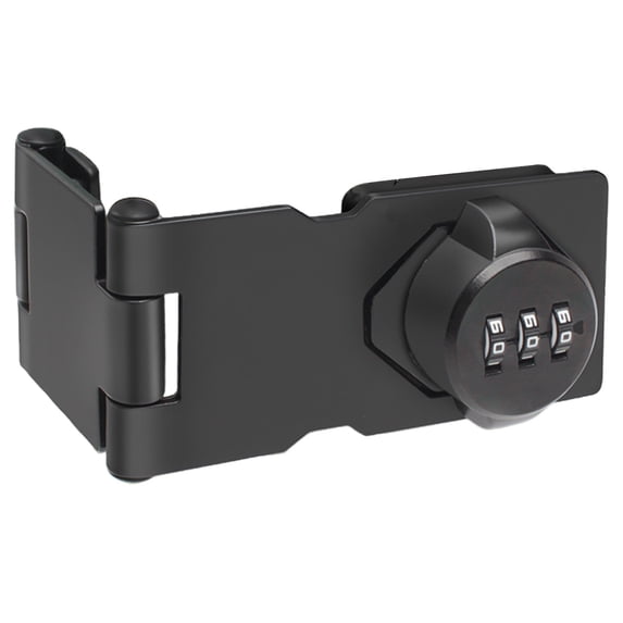 Password Rotary Hasp Locks, Cabinet Locks with Combination, Door Security Lock for Small Barn Doors, Cabinets, Gate, Bathroom, Outdoor, Closet, Fence by Weiweigg