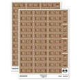 thumbnail image 1 of Past Due Double Line Border Billing Payment Sticker Set - Brown - Matte Finish - 1.5" Small, 1 of 7