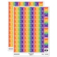 thumbnail image 1 of Past Due Double Line Border Billing Payment Sticker Set - Rainbow - Gloss Finish - 1.5" Small, 1 of 7