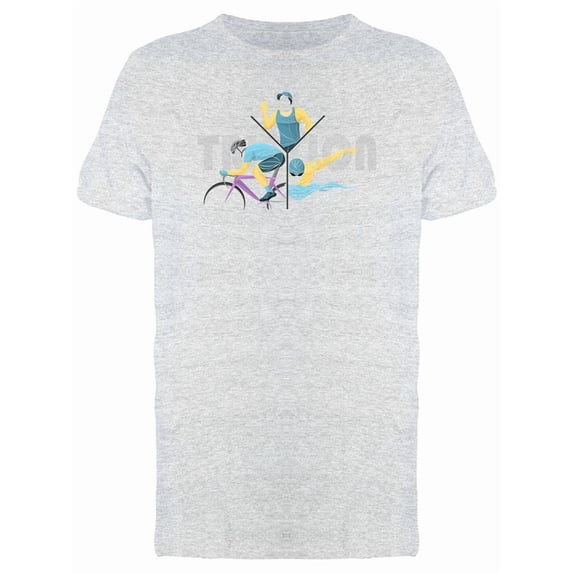 Triathlon Geometric Cyclist Tee Men's -Image by Shutterstock