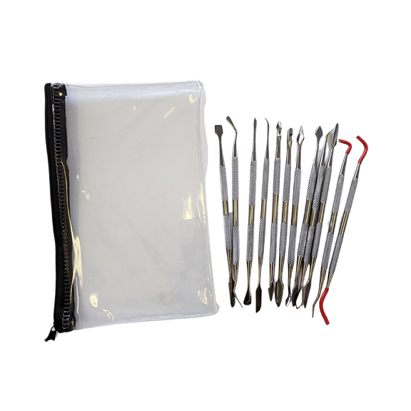 Past Horizons: 12-Piece Stainless Steel Tool Set w/Bag