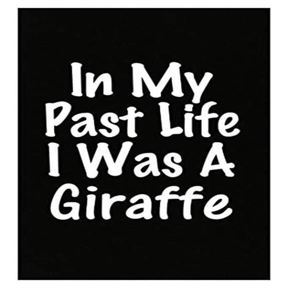 Past Life As A Giraffe Poster - Wall Decor for Animal Lovers Gift