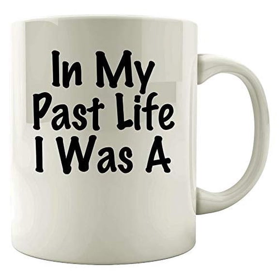 Past Life I Was A Monkey 11 oz Coffee Mug - Ape Primate Chimp White Ceramic Gift