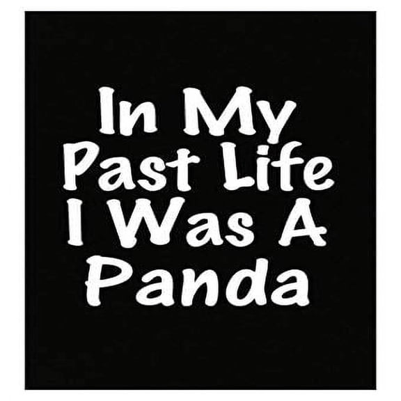 Past Life I Was A Panda Poster - Bamboo Bear Wall Art for Animal Lovers