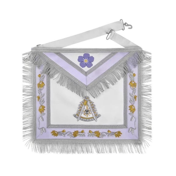 Past Master Blue Lodge Apron - Velvet with Gold Fringe