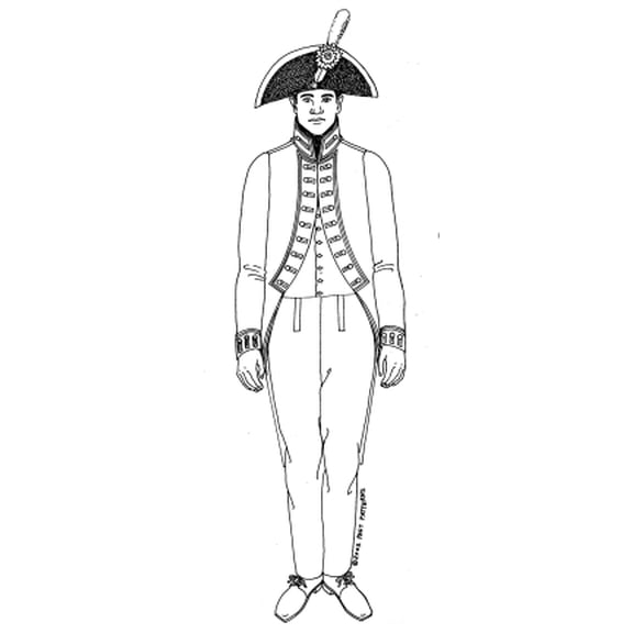 Past Pattern 1804 U.S. Army Issue Artillery Coat (Sizes 9-12)