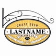 thumbnail image 1 of Past Time Signs  24 x 14 in. Craft Brewing Company Oval Metal Sign Personalized, 1 of 1