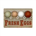 thumbnail image 1 of Past Time Signs AIF081 Fresh Eggs Home And Garden Vintage Metal Sign, 1 of 1