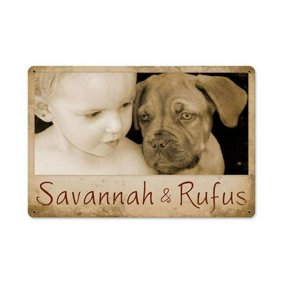 Past Time Signs AIF093 12 x 18 in. Savannah & Rufus Satin Sign