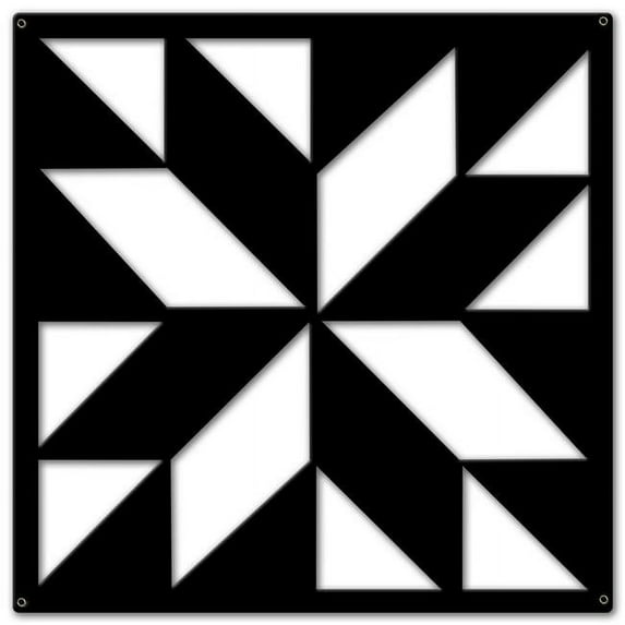 Past Time Signs AQP360 36 x 36 in. Silhouette Box in Box Vintage Metal Sign