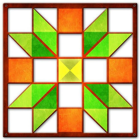 Past Time Signs AQP395 24 x 24 in. Sisters Choice Brown, Green & Orange Vintage Metal Sign