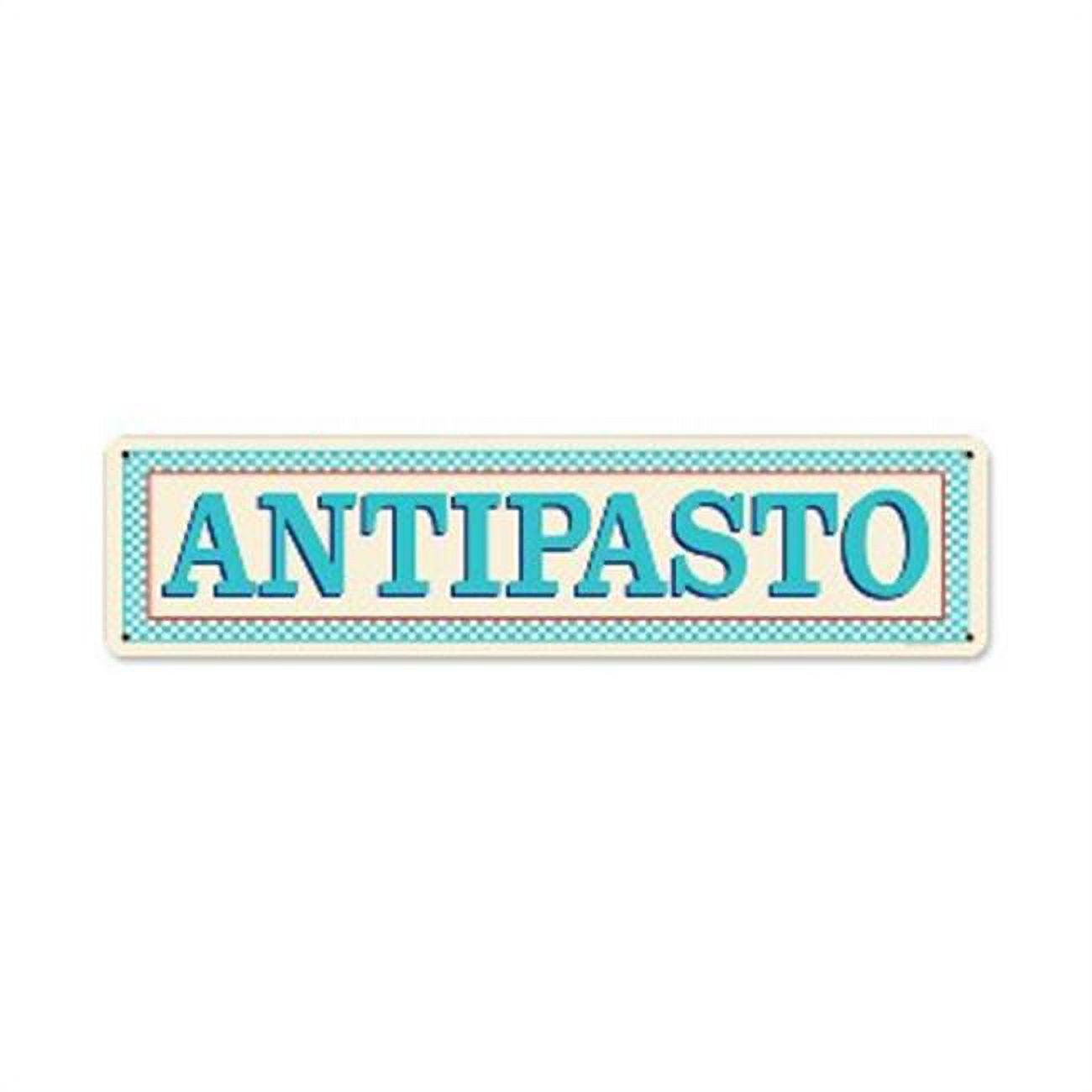 Past Time Signs RPC342 Blue Antipasto Food And Drink Vintage Metal Sign ...