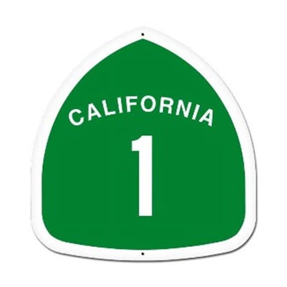 Past Time Signs California Automotive Custom Metal Shape