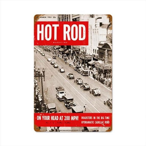 Past Time Signs HRM020 N.Y.C. Roadsters Mar. 1951 Automotive Vintage Metal Sign