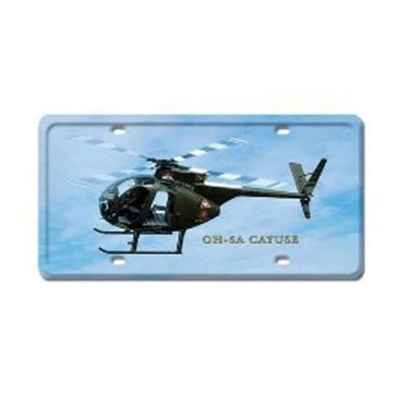 Past Time Signs LP030 Oh-6A Cayuse Aviation License Plate