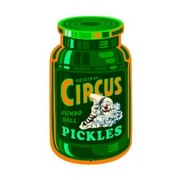 Past Time Signs PS045 Circus Pickles Food And Drink Custom Metal Shape