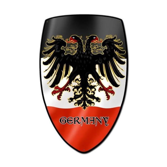 Past Time Signs PS261 Germany Shield Custom Metal Shape Sign