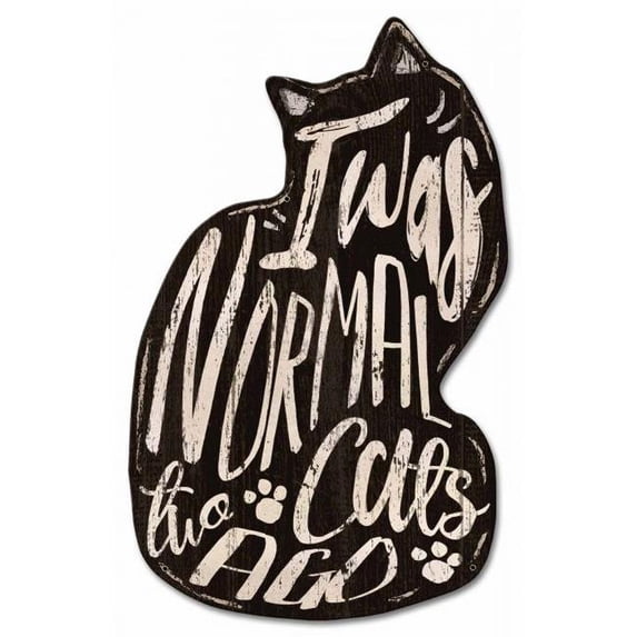 Past Time Signs PSB042 12 x 19 in. Normal Two Cats Ago Vintage Sign