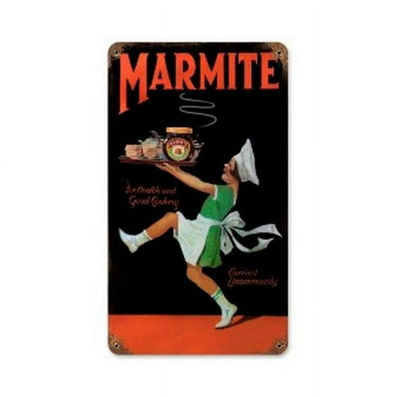 Past Time Signs Vintage Metal Sign - Marmite - 8x14 in.