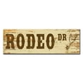 thumbnail image 1 of Past Time Signs PTSW014 22 x 7 in. Rodeo Drive Wood Print, 1 of 1