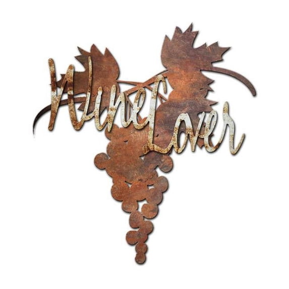 Past Time Signs RB178 Wine Lover Custom Metal Shape Sign
