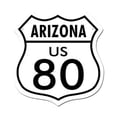 thumbnail image 1 of Past Time Signs RD017 Route 80 Arizona Street Signs Shield Metal Sign, 1 of 1