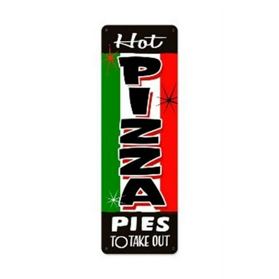 Past Time Signs RPC233 Pizza Takeout Food And Drink Metal Sign