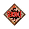 thumbnail image 1 of Past Time Signs RPC331 Best Service Automotive Metal Sign, 1 of 1