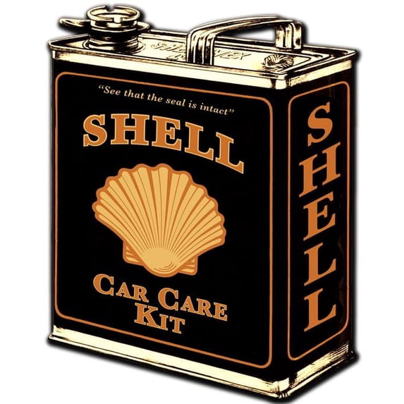 Past Time Signs SHL024 Oil Can Satin Metal Sign - 14 x 15 in.