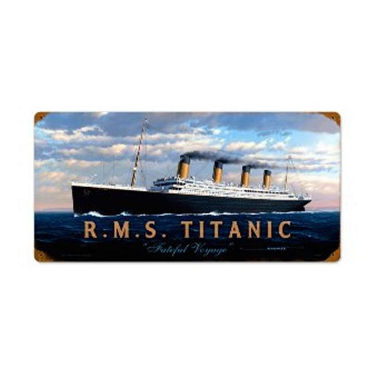 Past Time Signs STK084 RMS Titanic Allied Military Vintage Metal Sign ...