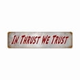 thumbnail image 1 of Past Time Signs  Thrust Trust Aviation Vintage Metal Sign, 1 of 1