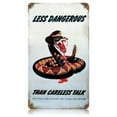 thumbnail image 1 of Past Time Signs V002 Dangerous Snake Allied Military Vintage Metal Sign, 1 of 1