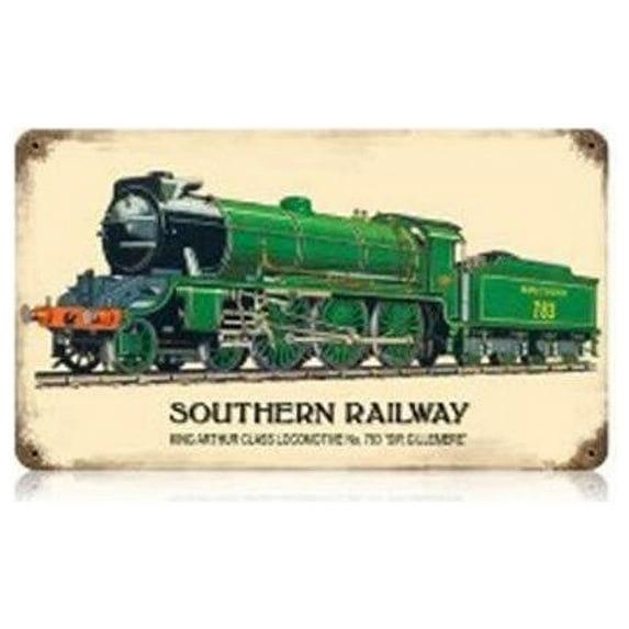 Past Time Signs V320 Southern Railway Train and Rail Vintage Metal Sign