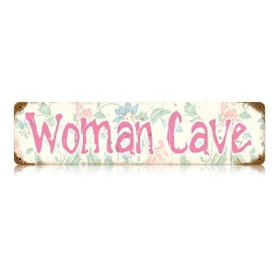 Past Time Signs V486 Woman Cave Home and Garden Vintage Metal Sign