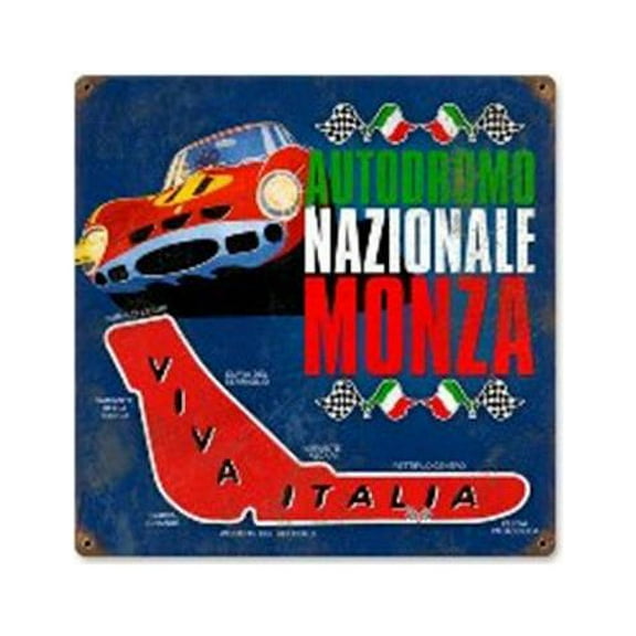 Past Time Signs V725 Monza Racing Automotive Vintage Metal Sign